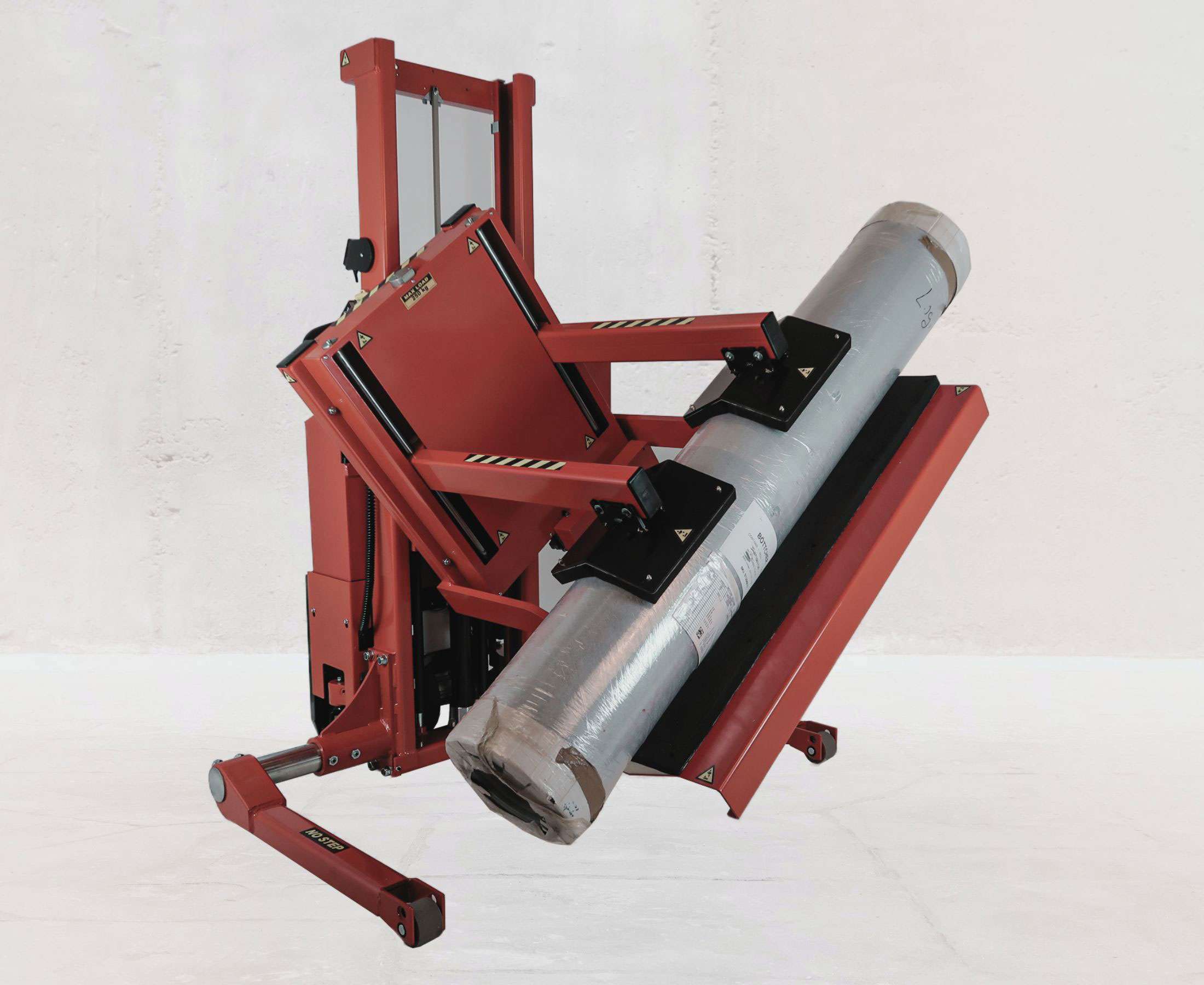 Rollenhandling-Hubgerät-Rotator-mit-Rollenplattform-und-Rollengreifer-Tragfähigkeit-200-kg
