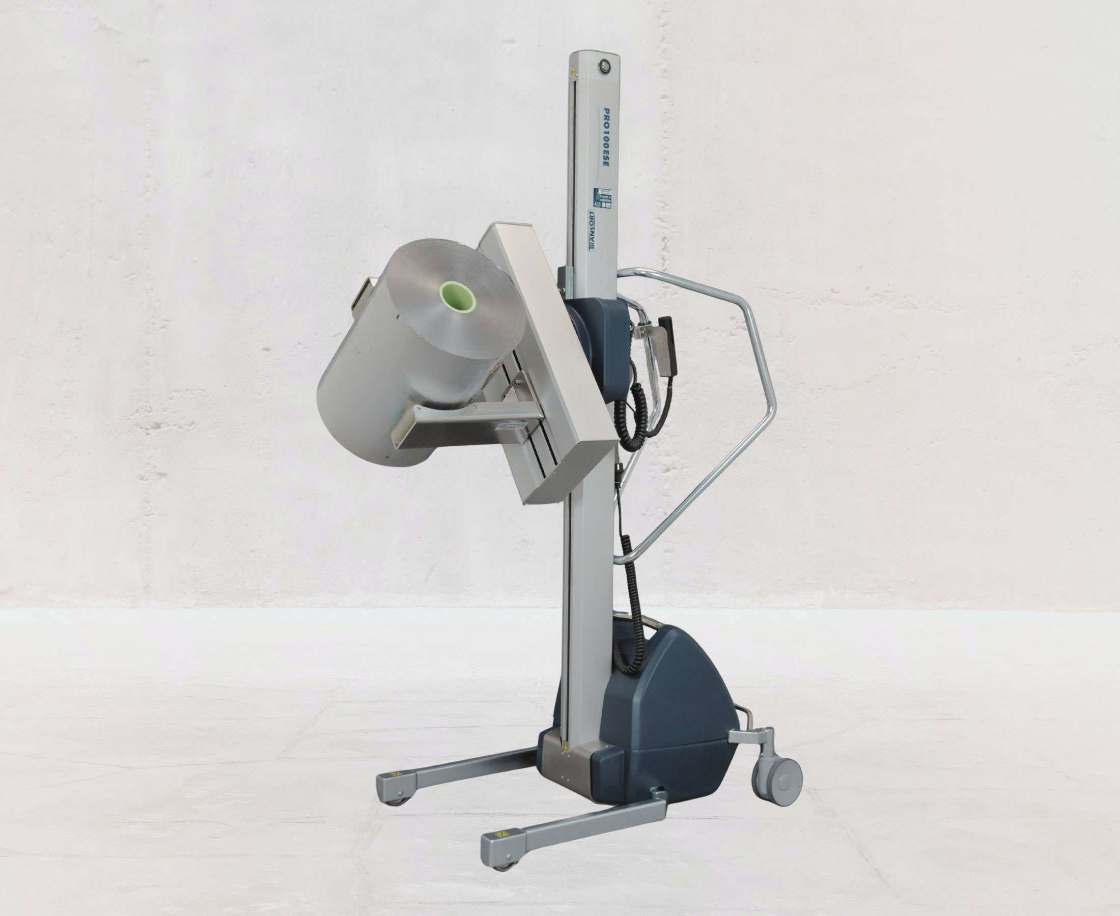 Rollenhandling-Kleinhubgerät-Dreheinheit-mit-Greifer-elektrisch-Tragfähigkeit 120 kg